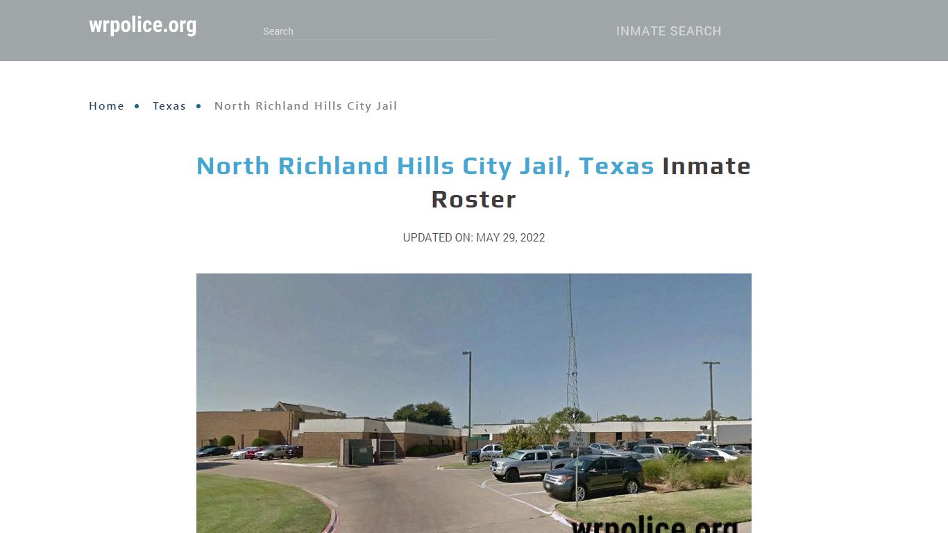 North Richland Hills City Jail, Texas - Inmate Locator
